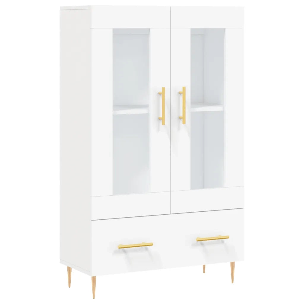 Credenza Bianca 69,5x31x115 cm in Legno Multistrato
