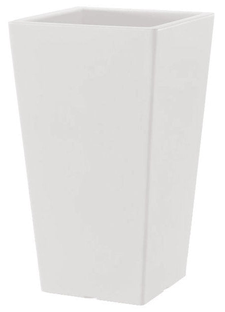 Vaso 40x40x68 cm in Polietilene Pasubio Alto 70 Bianco