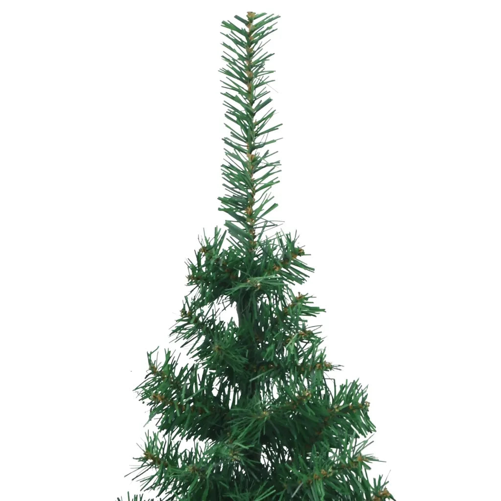 Albero di Natale per Angolo con Supporto Verde 240 cm in PVC