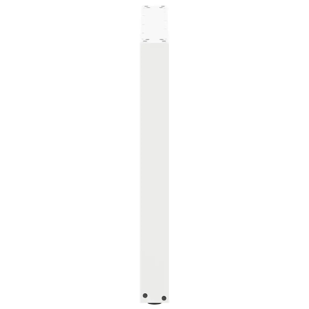 vidaXL Gambe per tavolo da pranzo a forma di U 3 pz bianche 80x(72-73) cm in acciaio