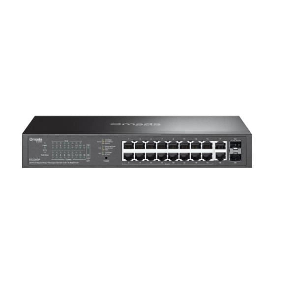 Switch tp-link omada es220gp 16x gigabit poe+ + 2x gigabit rj45 + 2x sfp 1u 13-inch rack-mountable easy managed switch