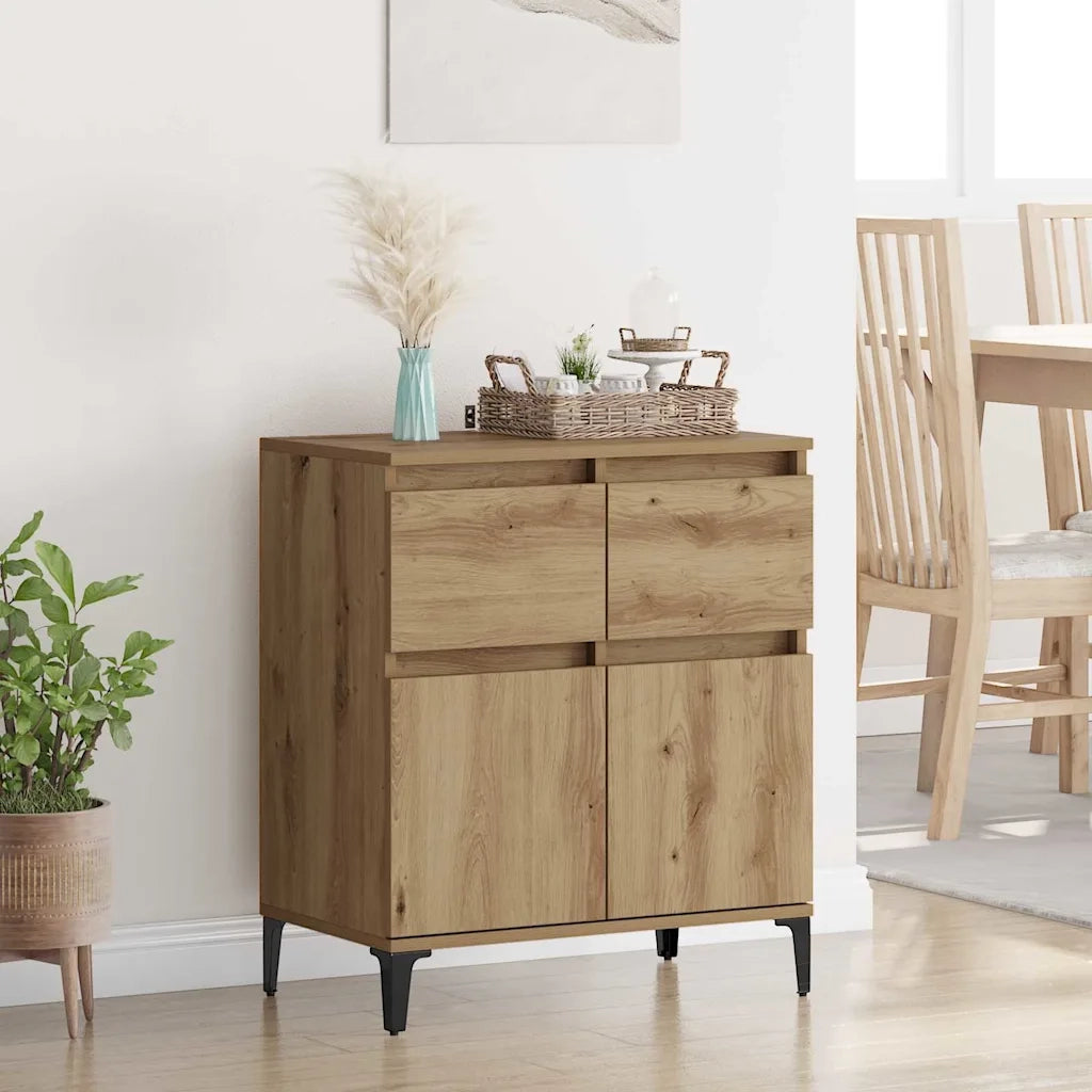 Credenza con Cassetto-Buffet-Armadio da cucina Rovere artigianale 60 x 35 x 70 cm 192348