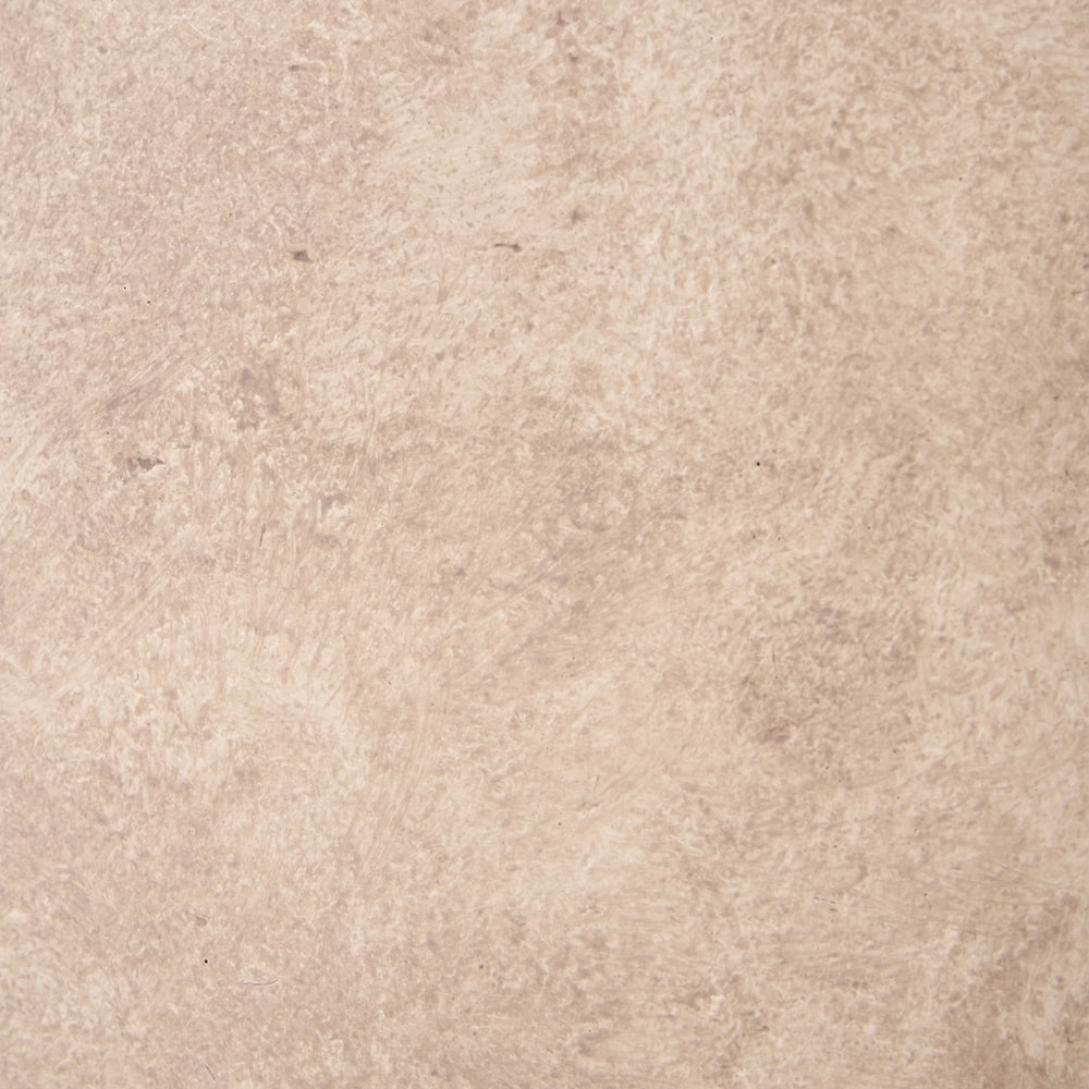 Vaso per Fiori Rotondo Beige in Fibra di Argilla Dipinto a Mano per Interni ed Esterni Stile Rustico