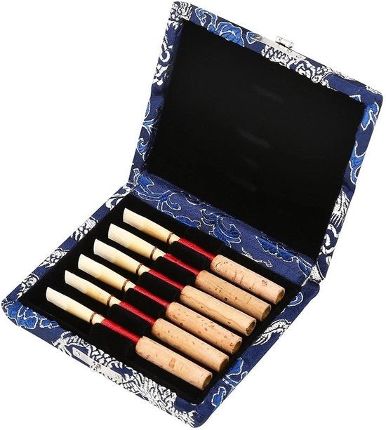 Etui in Legno di Alta Qualità - Protezione da Umidità - Scatola di Conservazione per 6 Pezzi - Formato Compattibile - Peso Leggero - Interno in Tessuto Sovraccosto - Protezione con Rete