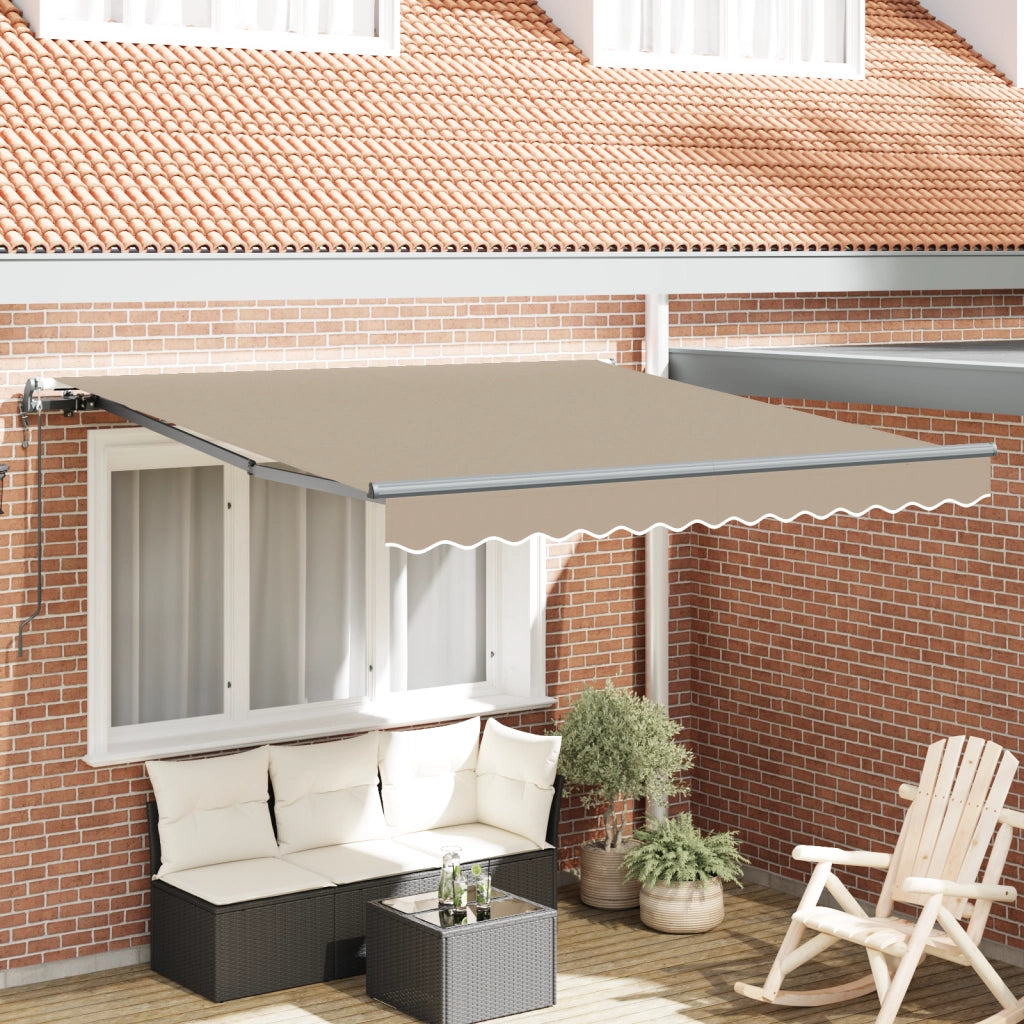 Tenda Retrattile Automatica Beige 350x250 cm