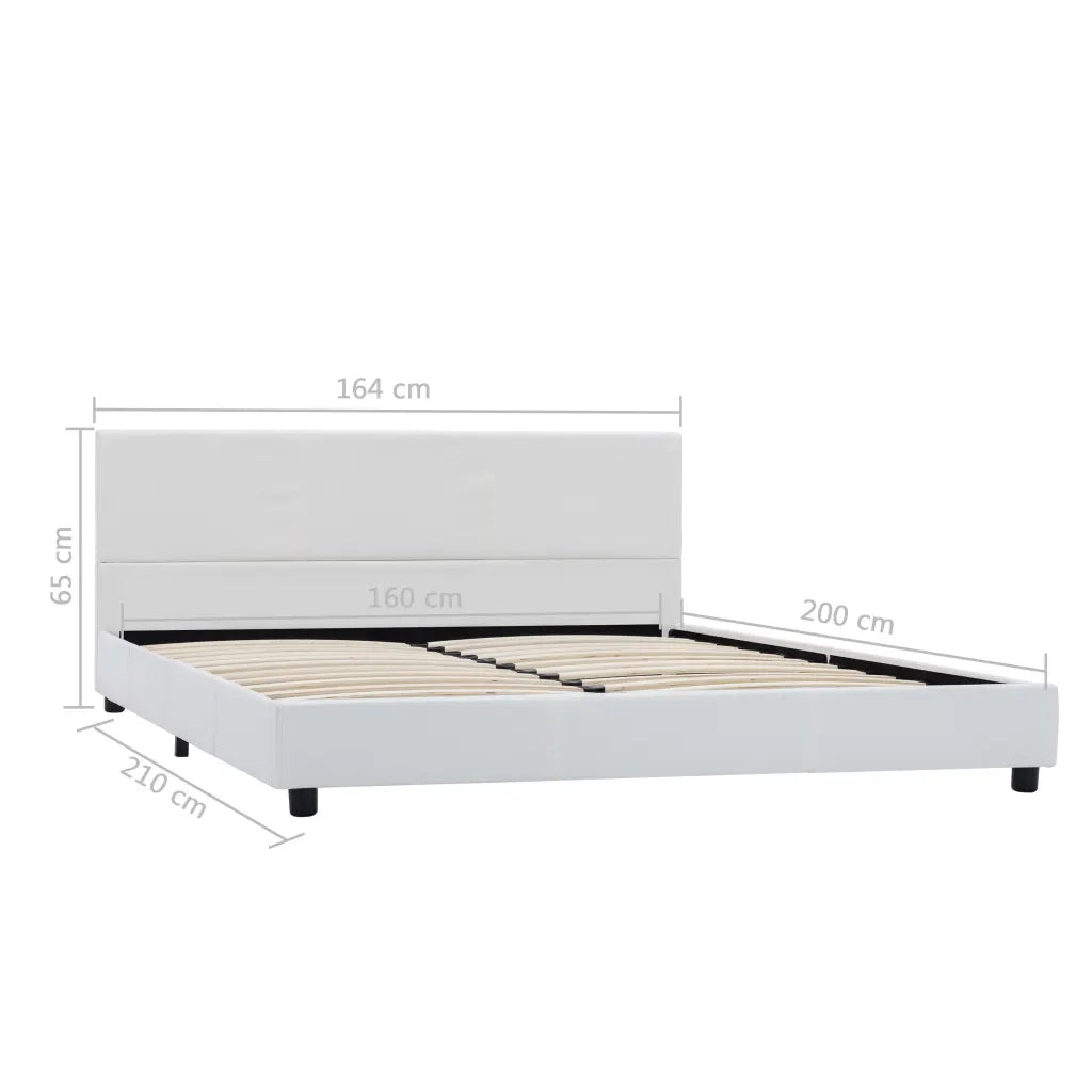 Giroletto Bianco in Similpelle 160x200 cm cod mxl 60762