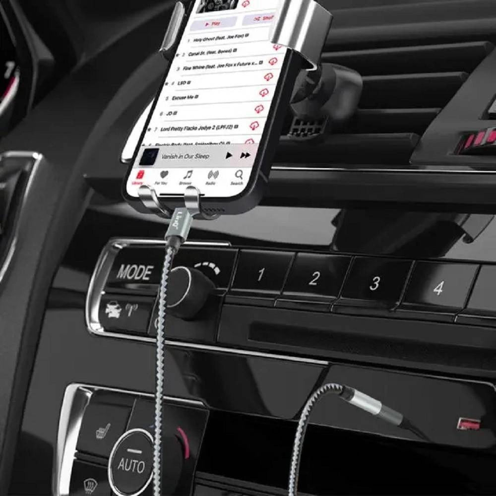 Trade Shop - Cavo Audio Iphone Da Lightning A Jack Maschio Da 3,5 Mm Intrecciato 1,5 Mt A3522 -