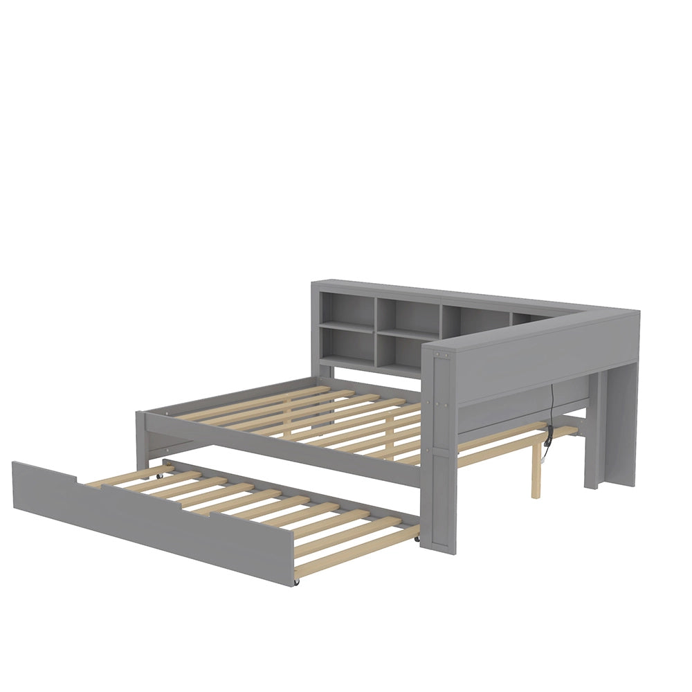 Divano letto matrimoniale - Xylo - 140x200 cm - Grigio - Trasformabile