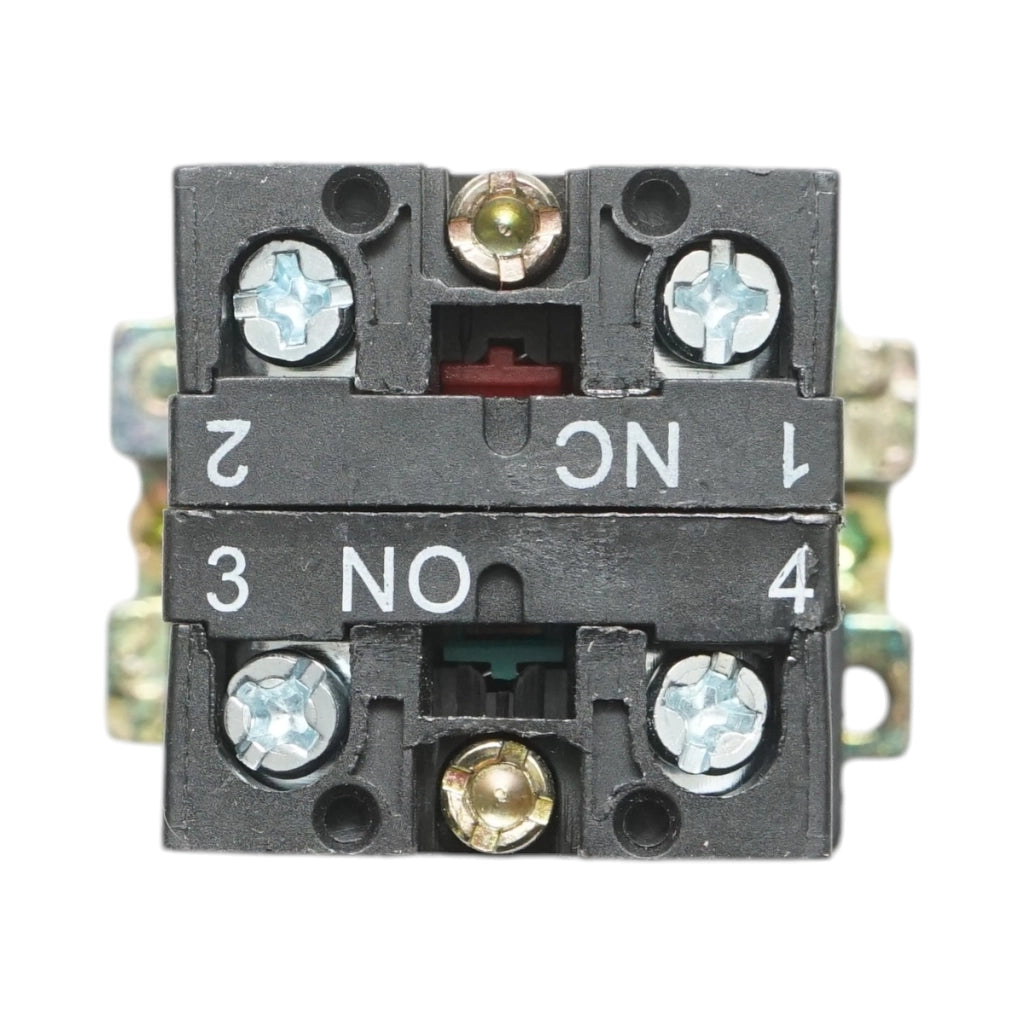 Selettore a 2 posizioni con ritenuta e indicatore di segnalazione a LED bianco 1NO+1NC, 24V, LAY5 Breckner Germany
