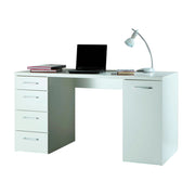 SCRIVANIA MONETA 139X60XH74CM BIANCA CON 1 ANTA E