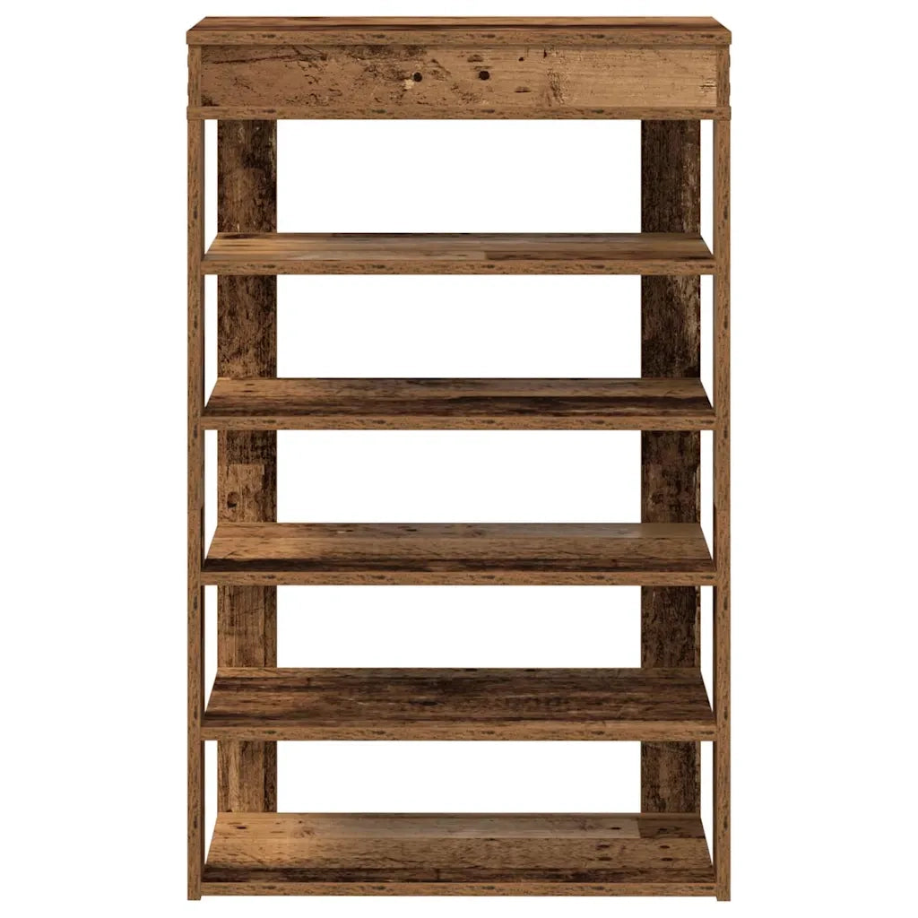 Scarpiera Legno Antico 60x30x98 cm in Legno Multistrato 859930