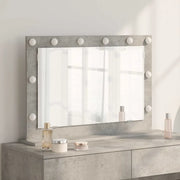 Specchio da Vanità Rettangolare Grigio cemento 80 x 55 x 18 cm 868296