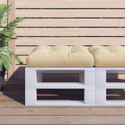 vidaXL Cuscino per Pallet Beige 60x60x12 cm in Tessuto