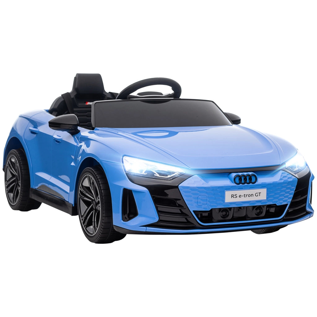 Auto Elettrica per Bambini 3-5 Anni con Telecomando, Sospensioni e Clacson, 103x58x41 cm, Blu e Nero