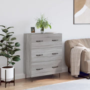 Credenza Grigio Sonoma 69,5x34x90 cm in Legno Multistrato 827850