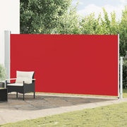 Tenda Laterale Retrattile per Patio 180x500 cm Rossa