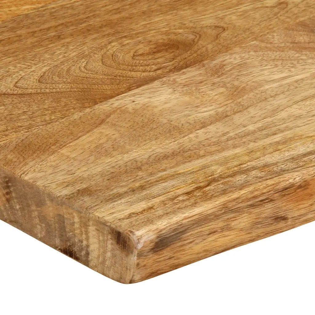 vidaXL Piano Tavolo 50x40x2,5 cm Bordi Vivi in Legno Massello di Mango