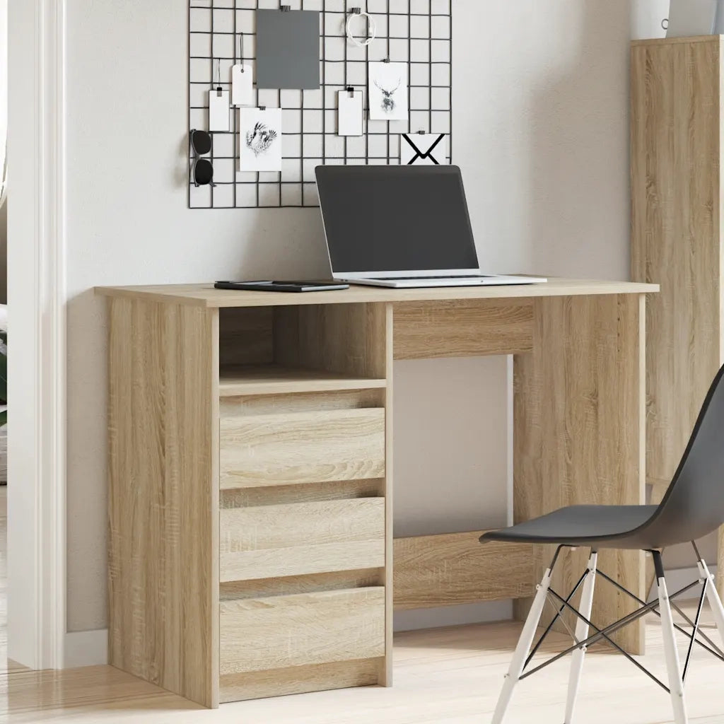 vidaXL Scrivania Rovere Sonoma 102x50x75 cm in Legno Multistrato