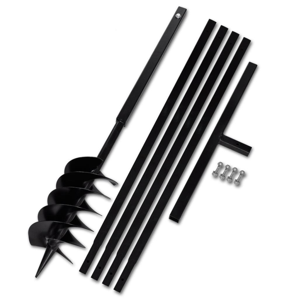 Vanga e trivella manuale 150 mm con prolunga 5 m attrezzi acciaio garage officina fai da te 3402082