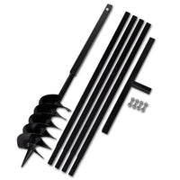 Vanga e trivella manuale 150 mm con prolunga 5 m attrezzi acciaio garage officina fai da te 3402082