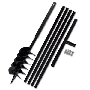 Vanga e trivella manuale 150 mm con prolunga 5 m attrezzi acciaio garage officina fai da te 3402082