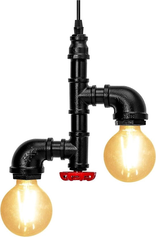 Lampada da soffitto Vintage Art Deco con hanger creativo e retro industriale - E27 60W max - per ristoranti, bar e cucine