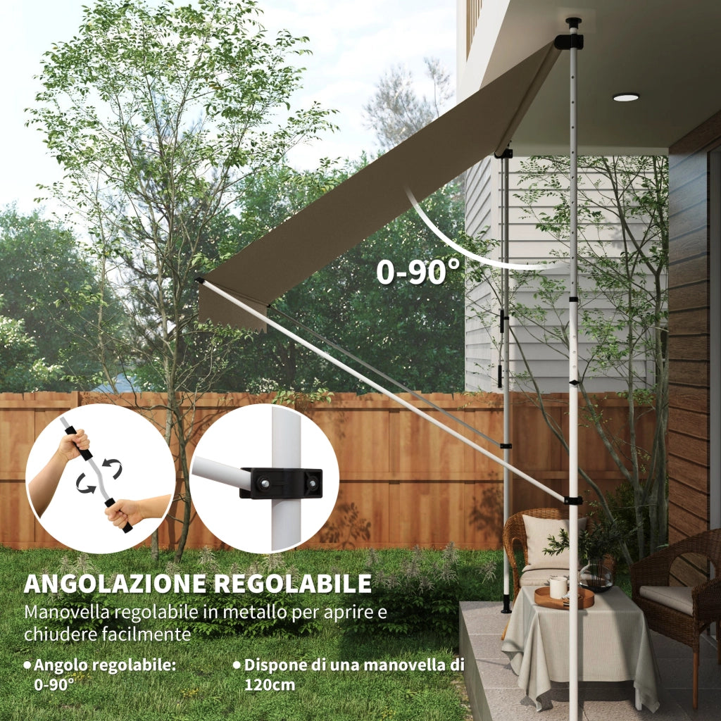 Tenda da Sole Bracci 3x1.5 m ¨C zephmum ¨C Beige