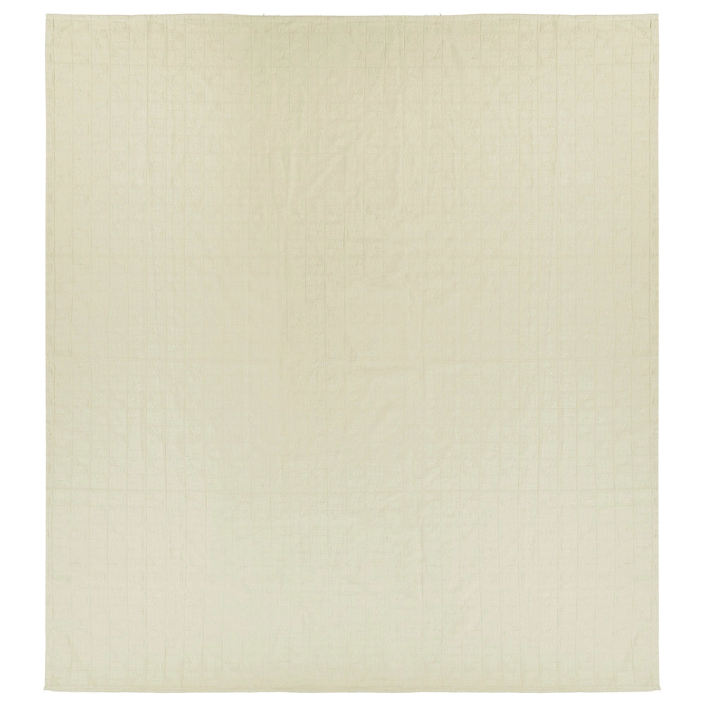 Copriletto decorativo in cotone beige 200 x 220 cm biancheria da letto design classico camera da letto