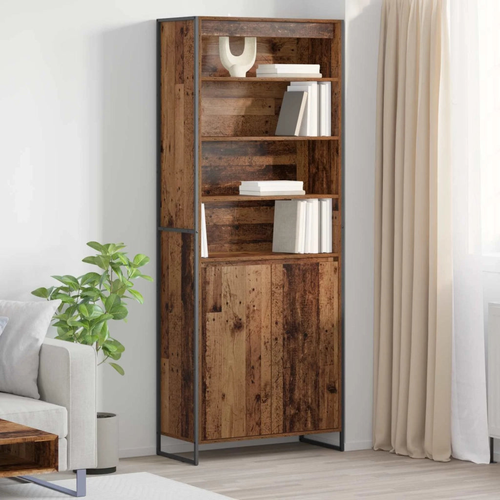 Credenza | Armadi alti Legno vecchio 79 x 36 x 200 cm Legno multistrato