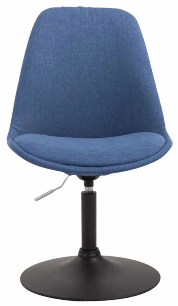 Set di 4 sedie da pranzo in tessuto Maverick blu,nero