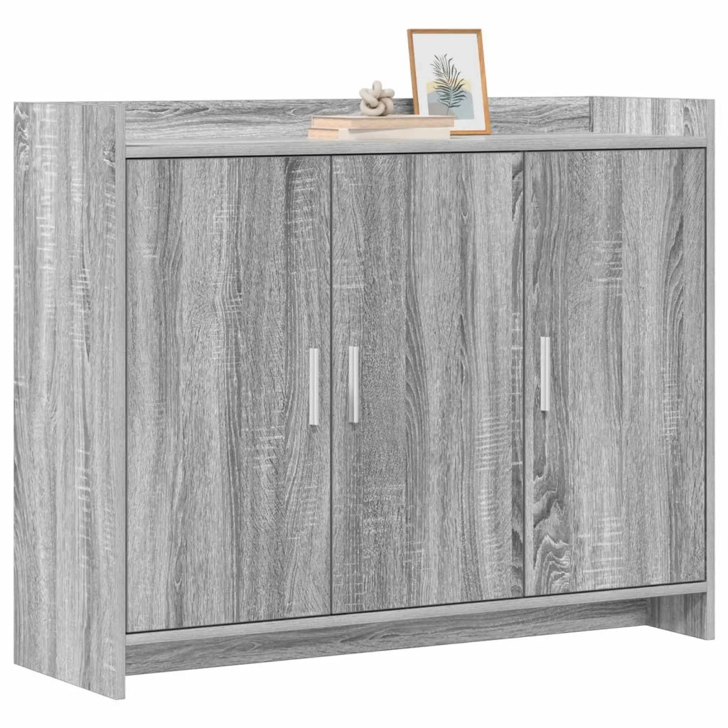 Credenza Sonoma grigio 98,5 x 33 x 80 cm Legno ingegnerizzato 8011128