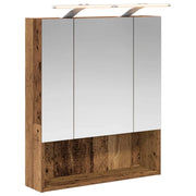 Mobiletto per specchio da Bagno | Armadio da bagno Legno vecchio 60 x 14.5 x 70 cm