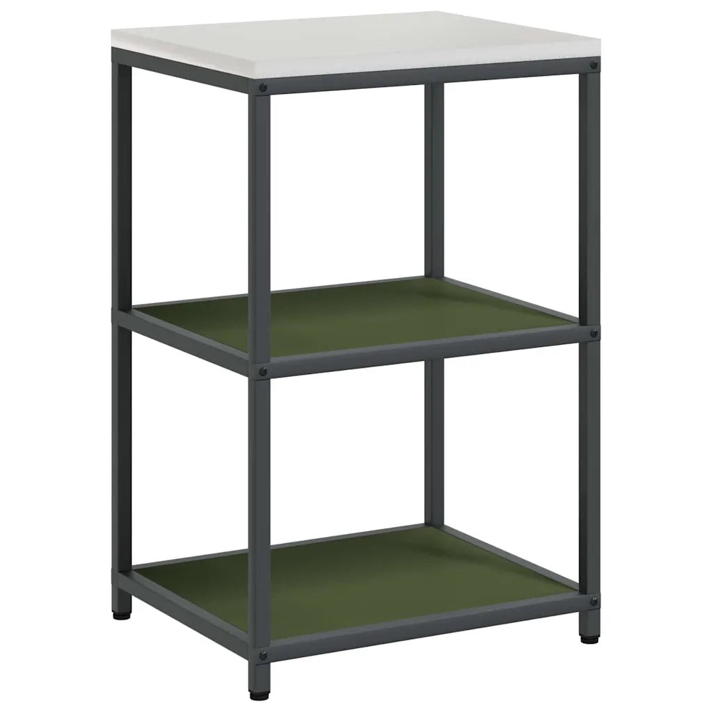 Set di Stoccaggio per Cucina con lo scaffale 2 pcs Verde oliva 3392690