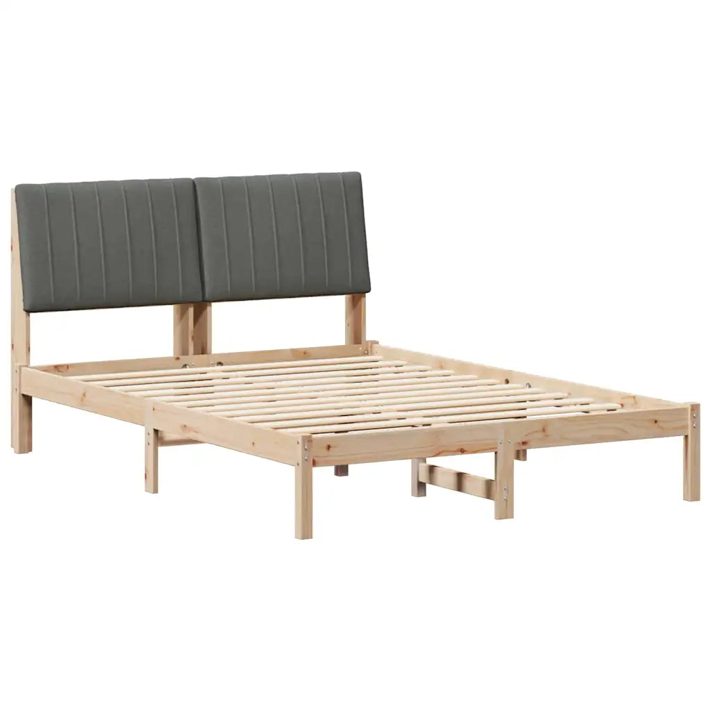 Struttura del letto Marrone 135 x 190 cm Pino massello 878900