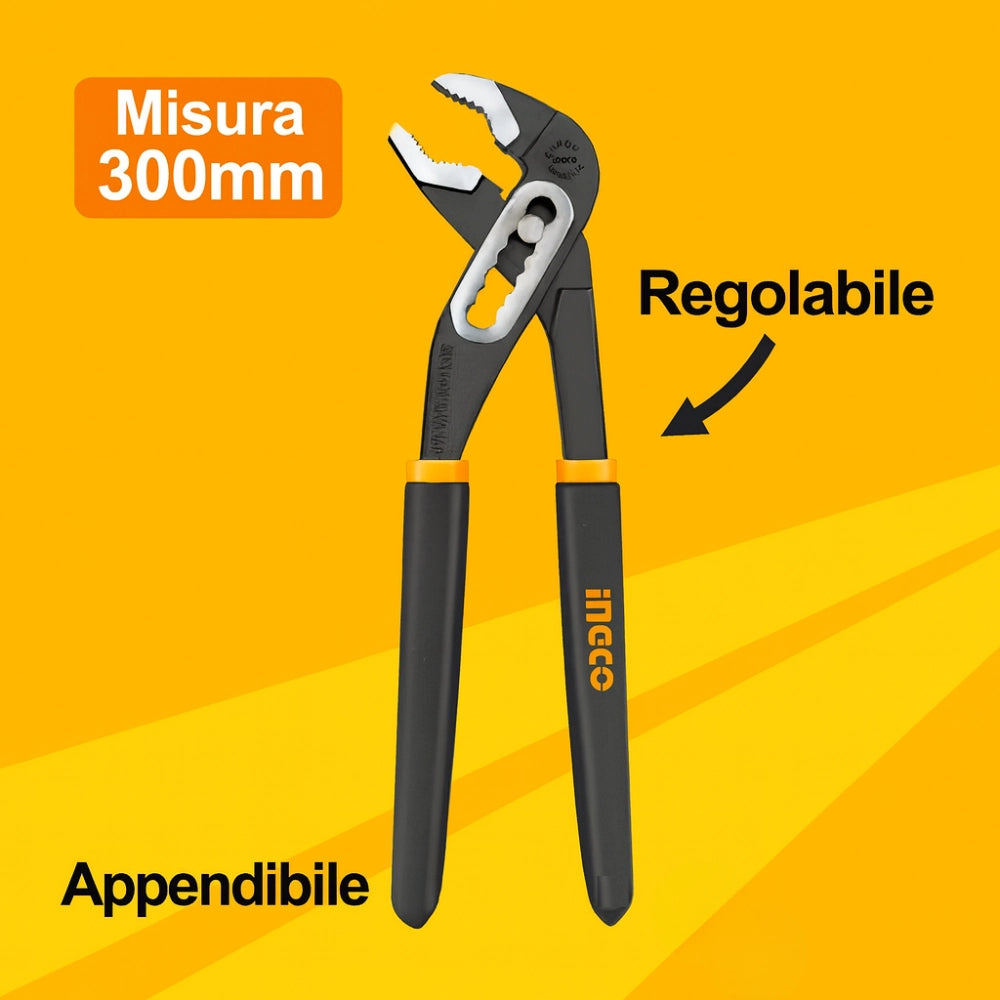Pinza professionale regolabile elettricisti appendibile dimensioni 300 mm