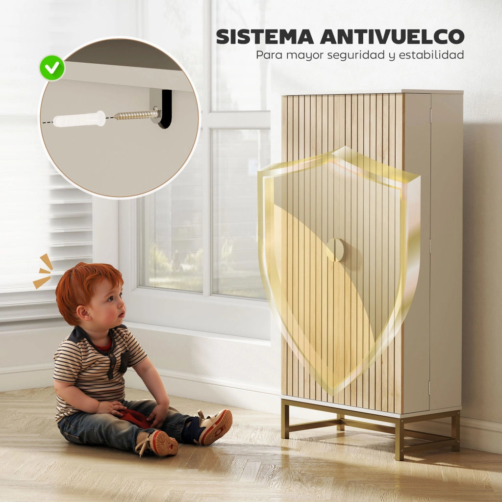 Armadio Dispensa Cucina ¨C Xylo ¨C Bianco 2 Ante 12 Ripiani Regolabili Multiuso