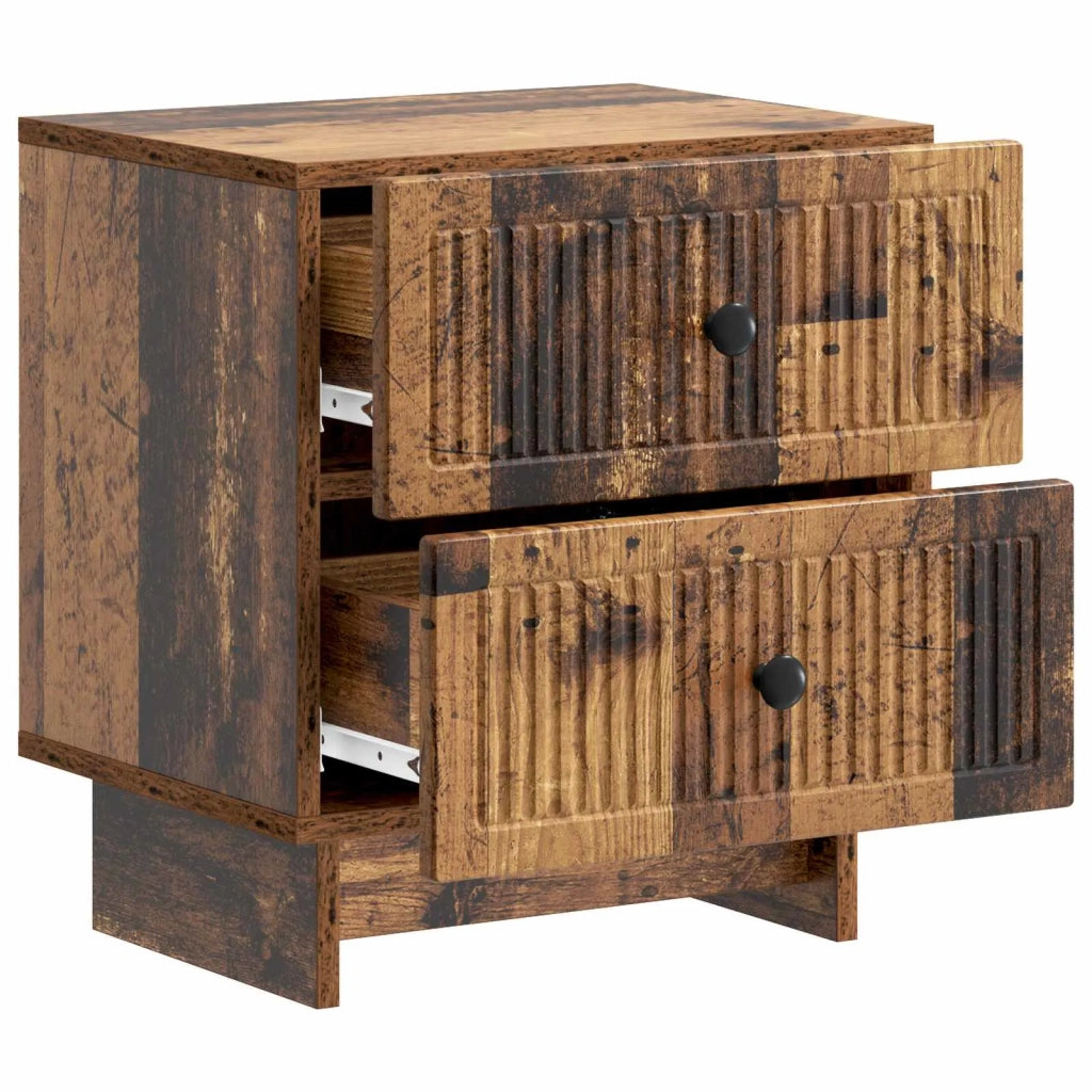 Armadio da Notte 2 pcs Legno antico 43 x 34,5 x 47,5 cm 893852