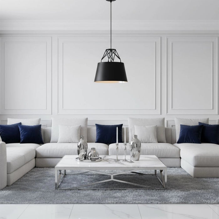 Lampada Da Soffitto Pensile Metallico Nero APP422-1CP