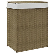 Cesto Portabiancheria con Coperchio 46x33x60 cm Polyrattan CFW2589886