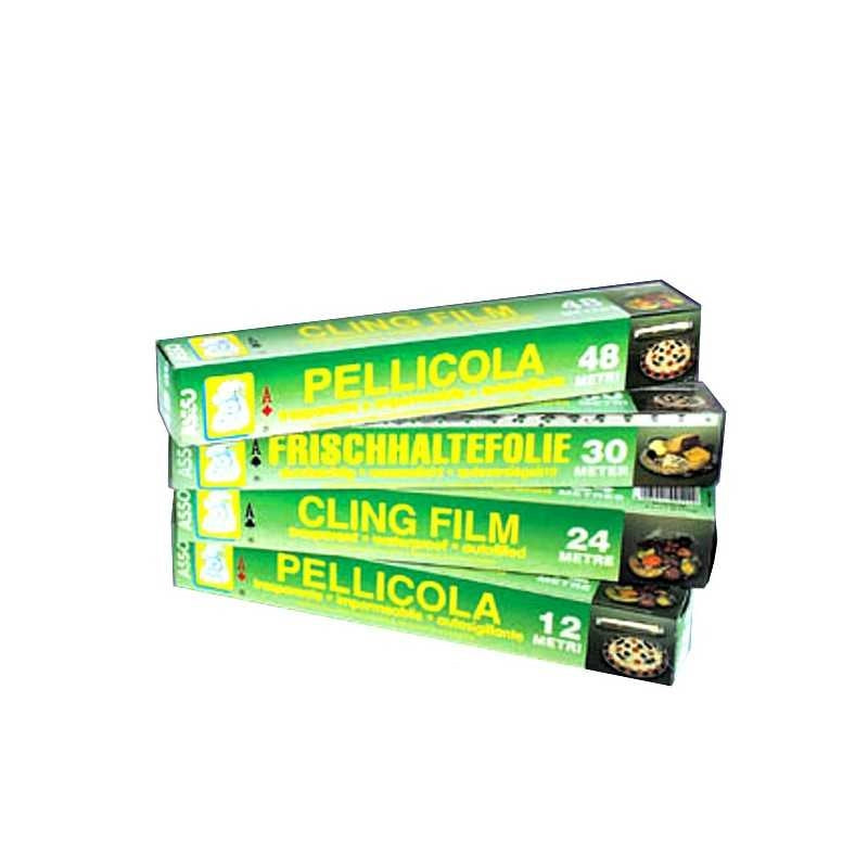 Pellicola Alimenti Trasparente m 24 h 0,28 Asso