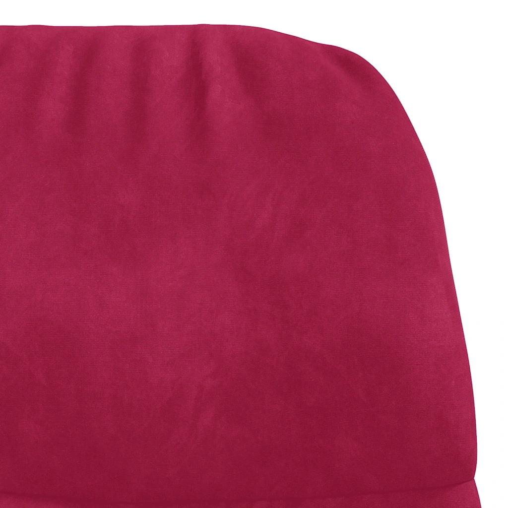 Sedia Relax Rosso Vino in Velluto