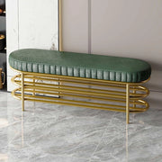 scarpiera Scarpiera in Metallo Dorato con Seduta - Panca per Scarpe a 2 Strati per Ingresso - Panca per Corridoio Stretto con Contenitore per Soggiorno - Bianca (60 cm)