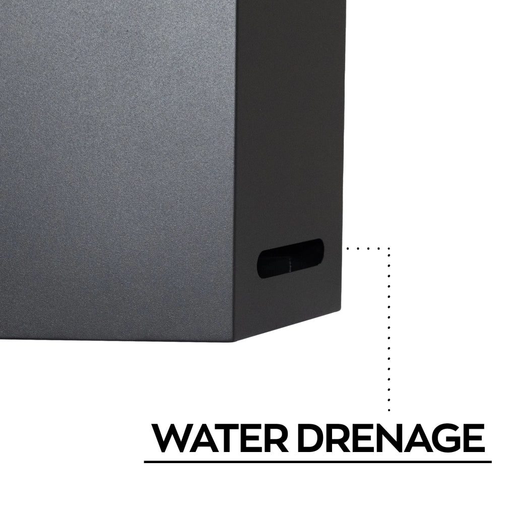 Ohm - Portaombrelli di design con supporto appendi ombrelli e feritoia di svuotamento acqua