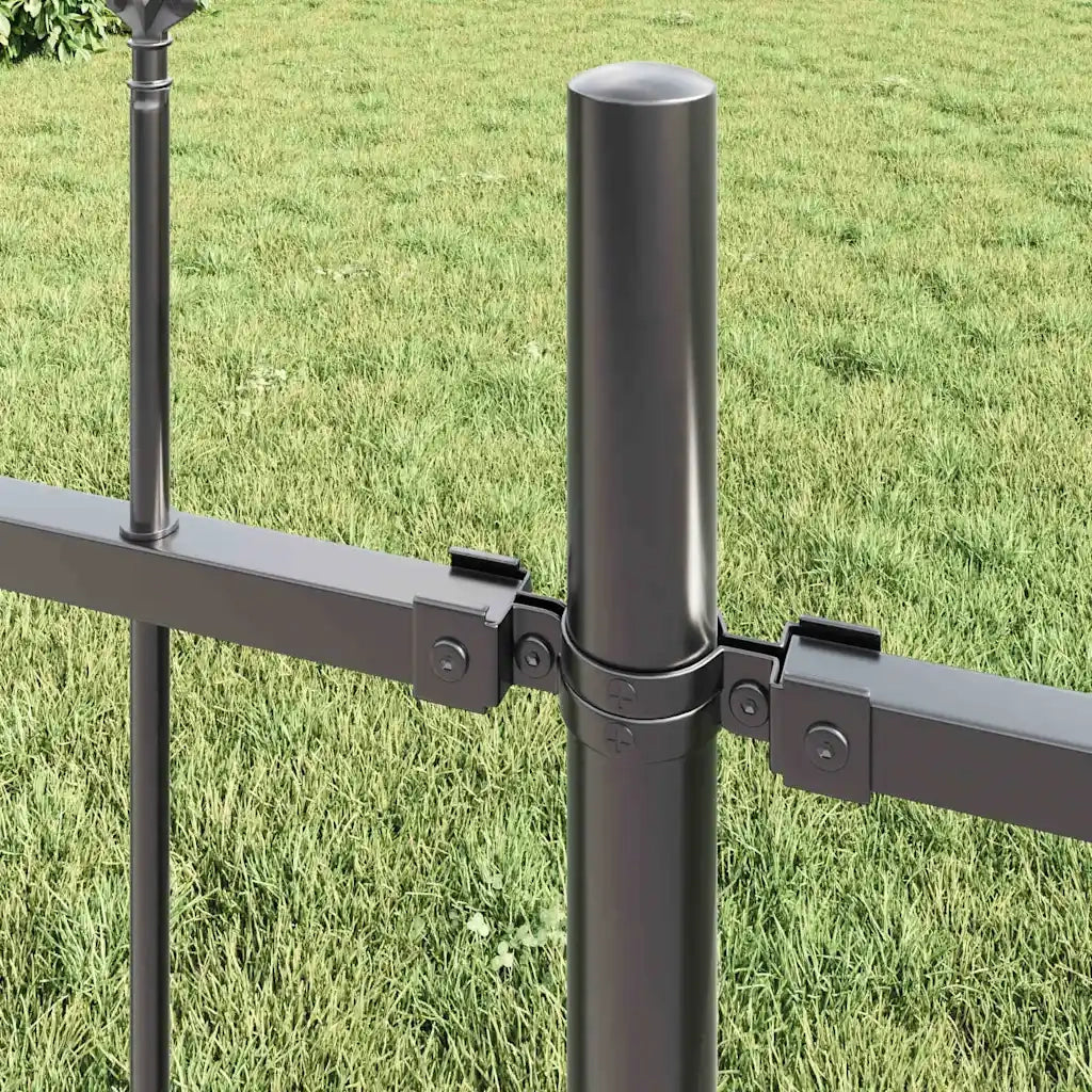 Recinzione per Giardino 8 pcs Grigio 13,6 x 1 m 3334150