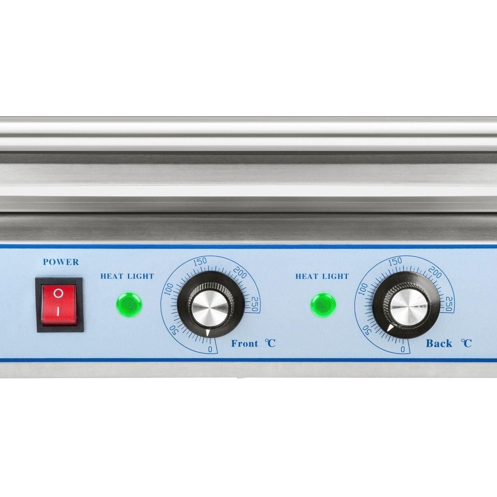 Macchina professionale per hot dog in acciaio inox 20 salsicce 2.200 watt 3614096