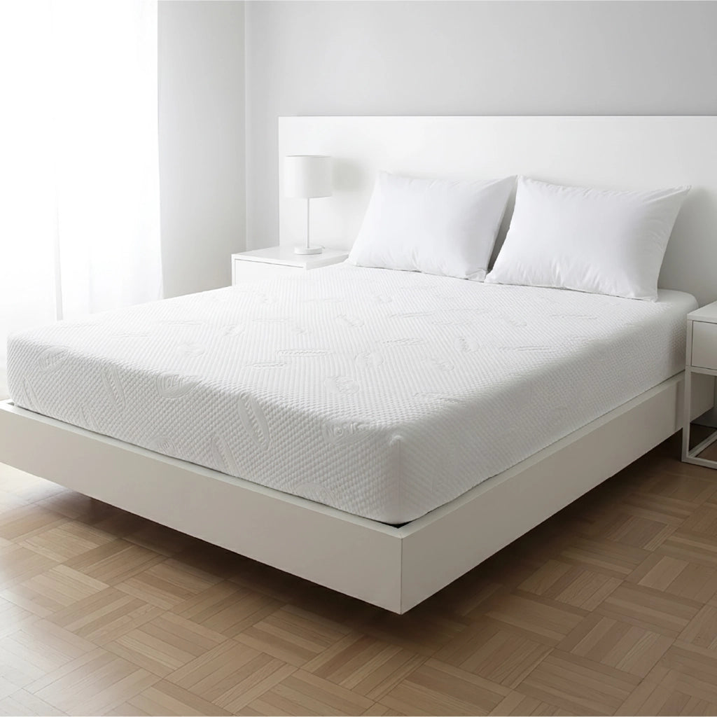 Linea Coprimaterasso e Federe Massaggianti No Stress – Effetto Micro-Massaggio Trapuntato, Tessuto Morbido e Traspirante, Angoli Elastici Resistenti Singolo