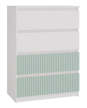 Cassettiera MALWA M4 ARTESO menta menta per camera e soggiorno