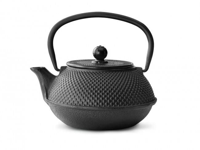 Bredemeijer G001Z Jang Teiera singola 800 ml in ghisa con interno smaltato e filtro in acciaio inox colore Nero