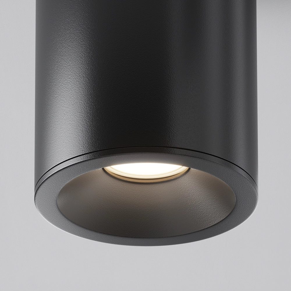 Maytoni Zoom plafoniera nera alluminio GU10 IP65 C029CL-01B