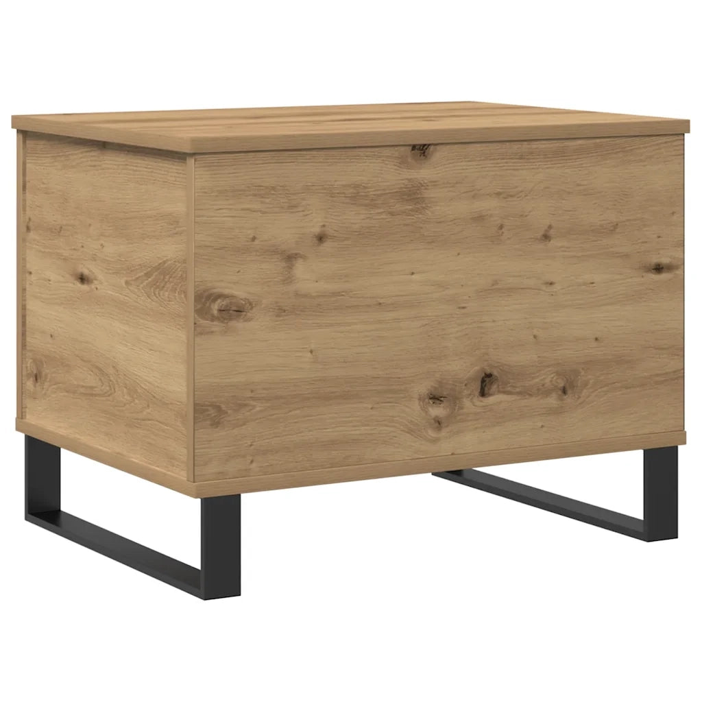 Tavolino Salotto Rovere Artigianale 60x44,5x45 cm in Truciolato